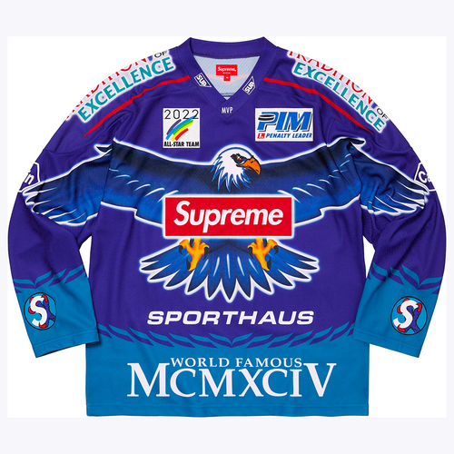 Supreme Eagle Moto Jersey top streetwear style