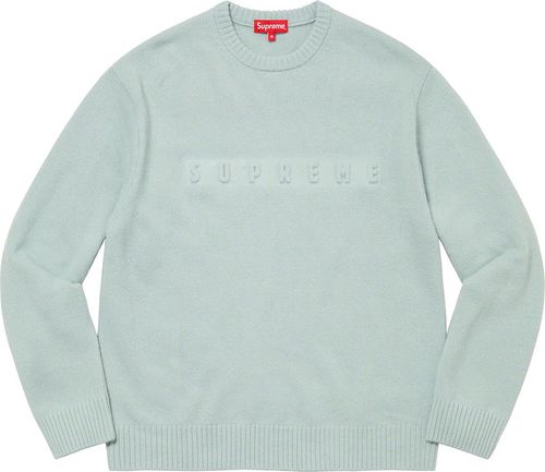Supreme Embossed Sweater streetwear fashion brand outfit style hypebeast