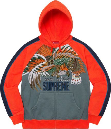 Supreme FALCON RAGLAN ZIP UP HOODED SWEATSHIRT streetwear fashion news