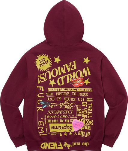 Supreme FIEND HOODED SWEATSHIRT streetwear style fashion news