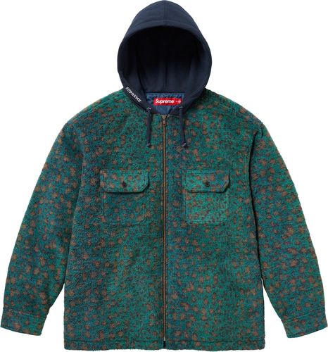 Supreme FLEECE ZIP UP HOODED SHIRT
