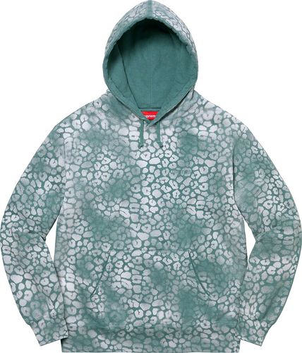 Supreme FW21 Bleached Leopard Hooded Sweatshirt