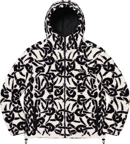 Supreme FW21 Celtic Knot Reversible WINDSTOPPER Fleece Hooded Jacket
