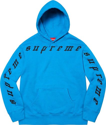 Supreme FW21 Raised Embroidery Hooded Sweatshirt