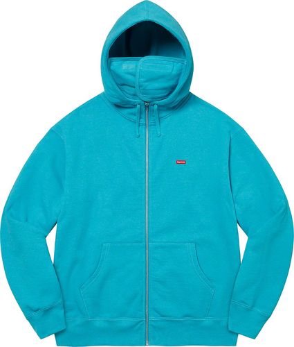 Supreme FW21 Small Box Facemask Zip Up Hooded Sweatshirt