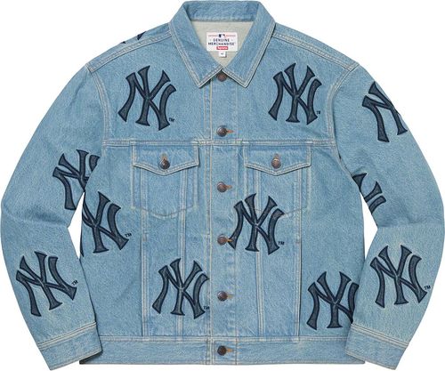 Supreme FW21 Supreme New York Yankees Denim Trucker Jacket