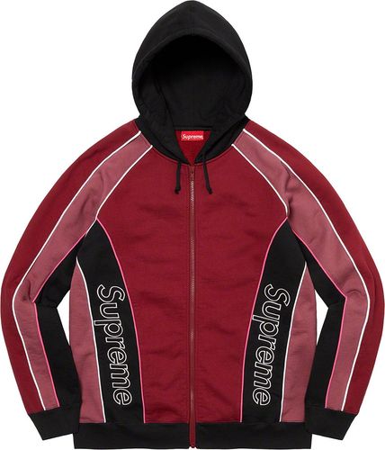 Supreme FW21 Track Paneled Zip Up Hooded Sweatshirt