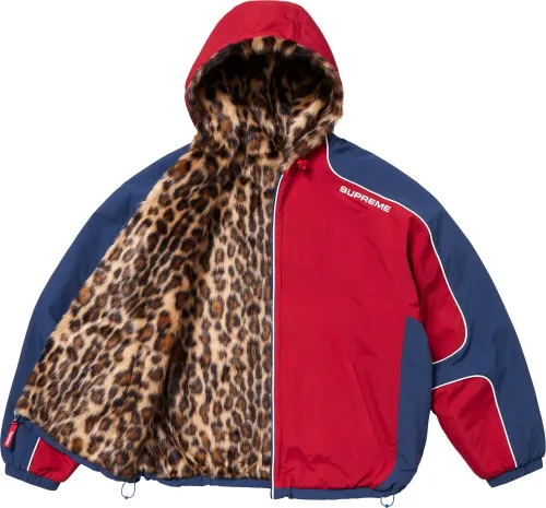 Supreme Faux Fur Reversible Hooded Track Jacket