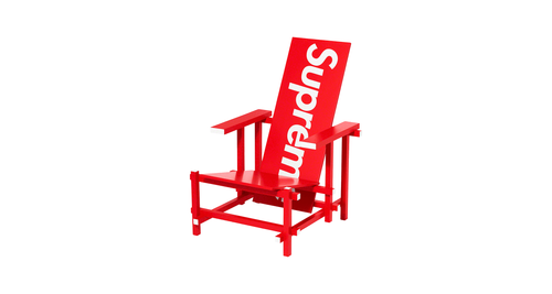 Supreme Gerrit T Rietveld Blue Red Chair FW22 supreme accessories retails droplist week 12 header