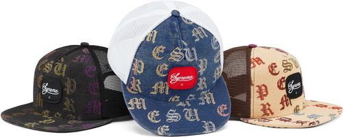 Supreme Gradient Jacquard Denim Mesh Back 5 Panel