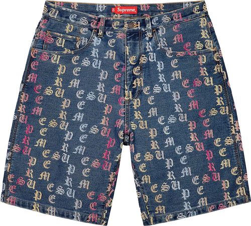 Supreme Gradient Jacquard Denim Short streetwear fashion