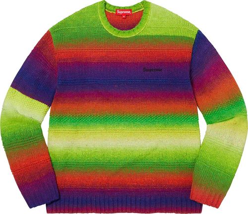 Supreme Gradient Stripe Sweater streetwear fashion brand outfit style hypebeast