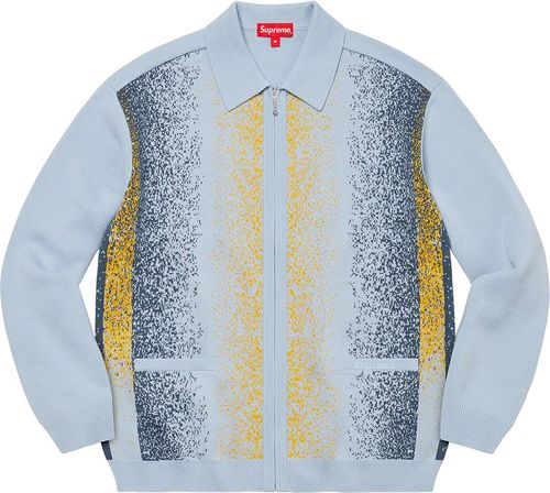 Supreme Gradient Stripe Zip Up Cardigan streetwear style collab
