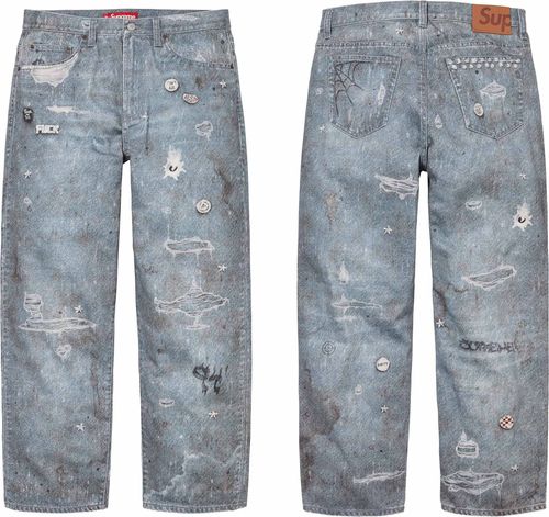 Supreme HJR Trompe L-oeil Loose Fit Jean