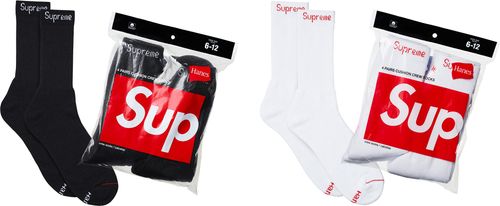 Supreme : Hanes Crew Socks
