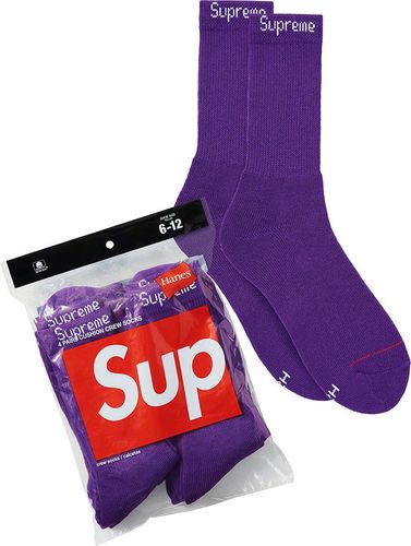 Supreme : Hanes Purple Socks