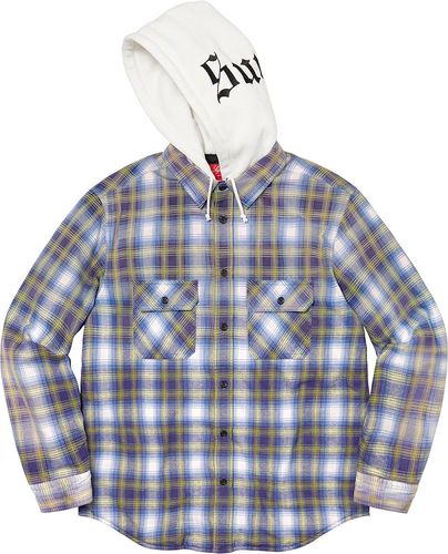 Supreme Hooded Flannel Shirt