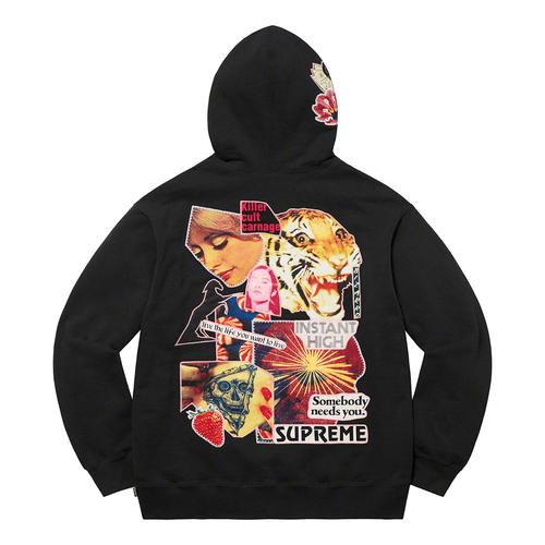 Supreme Instant High Patches Hooded Sweatshirt streetwear fashion style