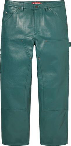 Supreme LEATHER DOUBLE KNEE PAINTER PANT