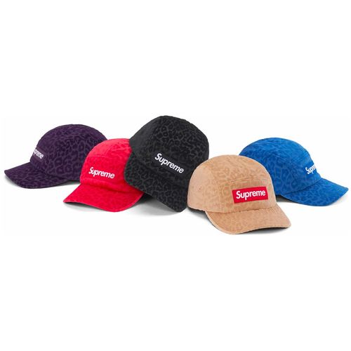 Supreme LEOPARD CORDUROY CAMP CAP