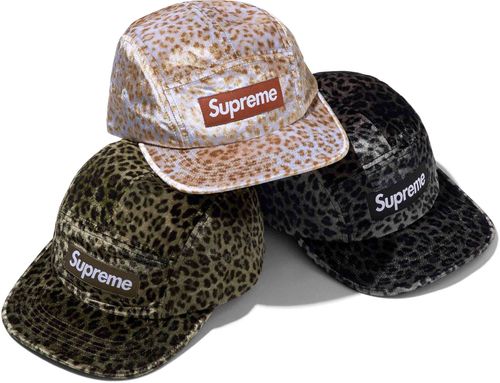 Supreme LEOPARD VELVET CAMP CAP
