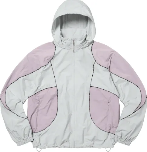 Supreme LOGO PIPING HOODED TRACK JACKET