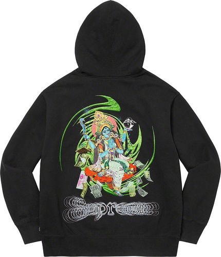 Supreme Lakshmi Zip Up Hooded Sweatshirt streetwear style collab news hypebeast brand outfit
