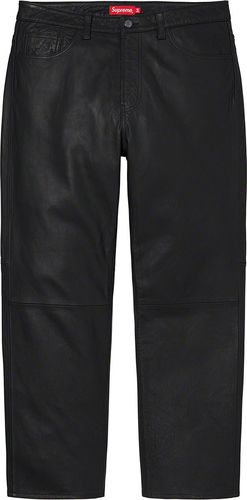 Supreme Leather 5 Pocket Jean