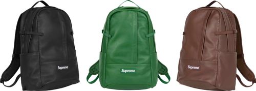 Supreme Leather Backpack FW24