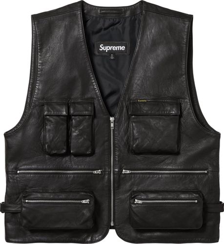 Supreme Leather Cargo Vest