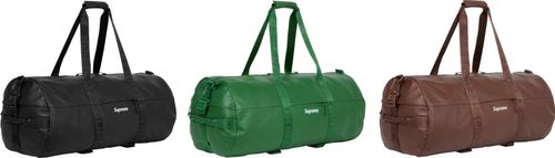 Supreme Leather Large Duffle Bag FW24