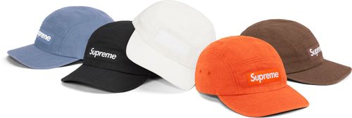 Supreme Linen Fitted Camp Cap