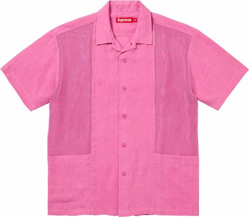 Supreme MESH PANEL LINEN S:S SHIRT
