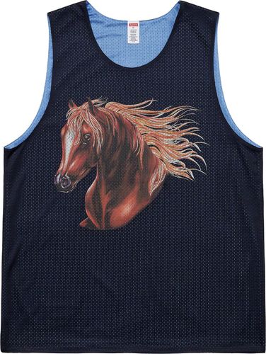 Supreme MUSTANG REVERSIBLE BASKETBALL JERSEY streetwear fashion style