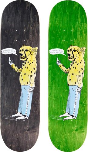 Supreme NEIL BLENDER CHEETAH SKATEBOARD