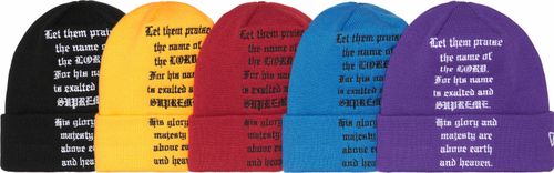 Supreme NEW ERA PSALM BEANIE