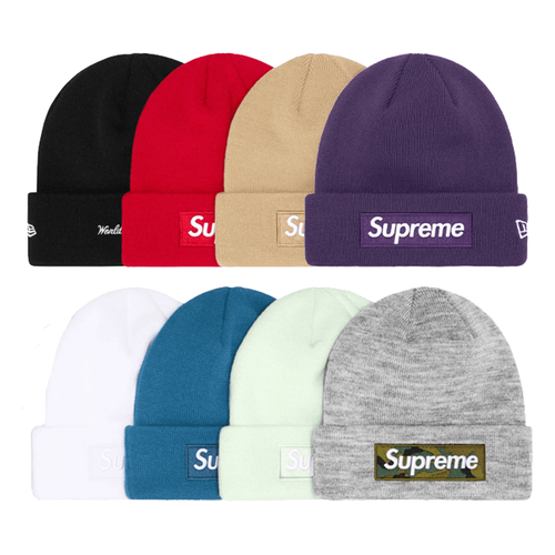Supreme New Era Box Logo Beanie Hats fw23