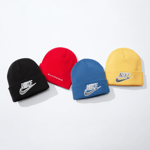 Supreme Nike Snakeskin beanie hats