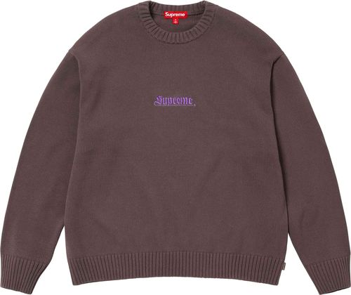 Supreme OLD ENGLISH SWEATER