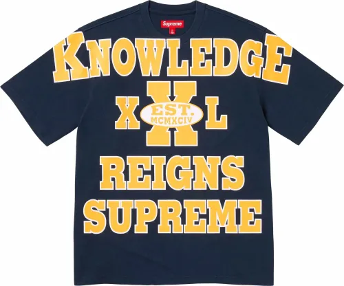 Supreme OVERPRINT KNOWLEDGE S:S TOP