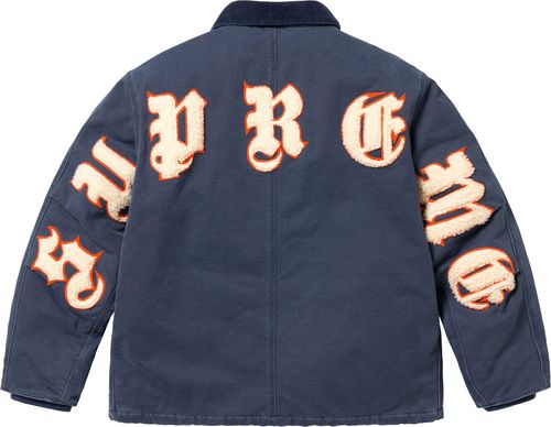 Supreme Old English Canvas Work Jacket