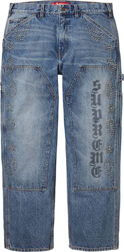 Supreme PAISLEY STUDDED DOUBLE KNEE PAINTER PANT