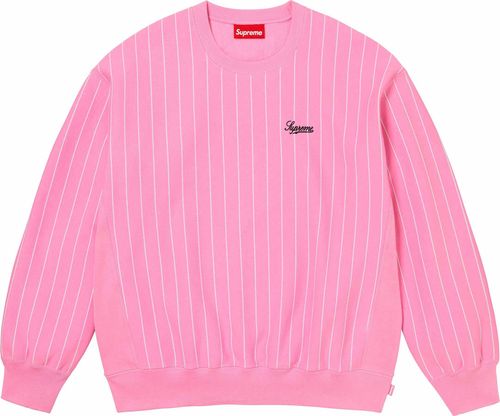 Supreme PINSTRIPE CREWNECK