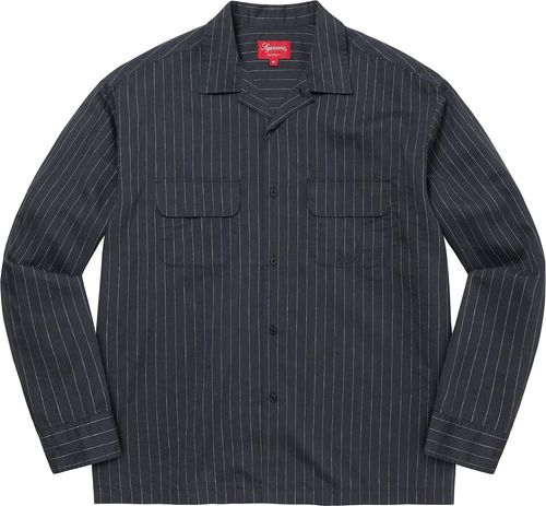 Supreme PINSTRIPE LINEN SHIRT streetwear style fashion