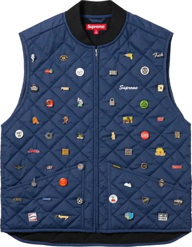 Supreme PINS QUILTED WORK VEST