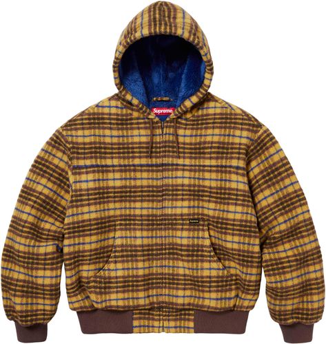 Supreme PLAID WOOL HOODED WORK JACKET