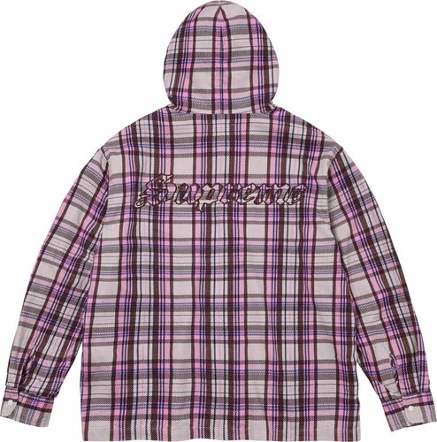 Supreme PRINTED HOODED FLANNEL SHIRT