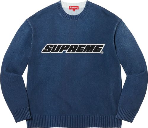 Supreme PRINTED WASHED SWEATER streetwear fashion