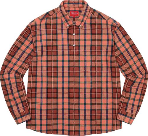 Supreme PULLOVER PLAID FLANNEL SHIRT streetwear fashion