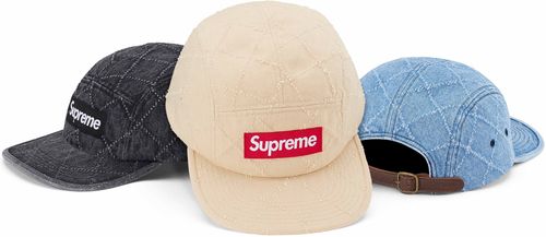 Supreme PUNCHED DENIM CAMP CAP